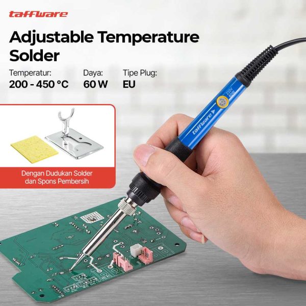 Taffware Solder Adjustable Temperatur 200-450 Derajat Celcius 220V 60W - 806