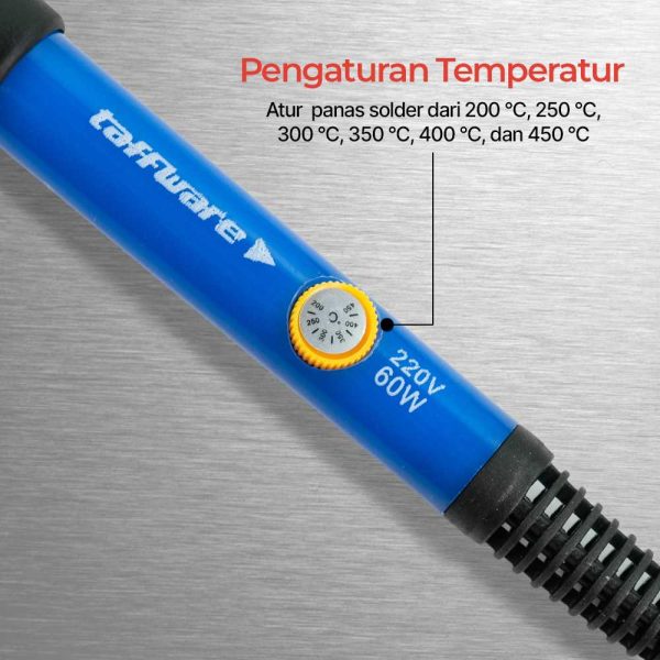 Taffware Solder Adjustable Temperatur 200-450 Derajat Celcius 220V 60W - 806