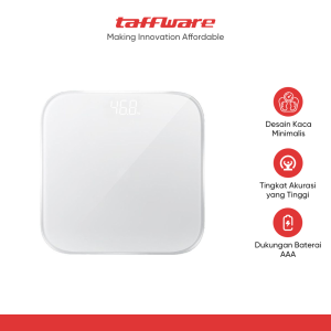 Taffware Digipounds Timbangan Badan Digital Scale 180kg Battery Type - CB610