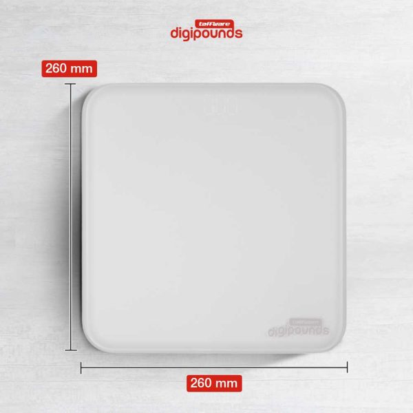 Taffware Digipounds Timbangan Badan Digital Scale 180kg Battery Type - CB610