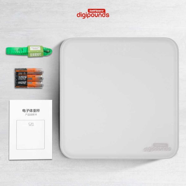 Taffware Digipounds Timbangan Badan Digital Scale 180kg Battery Type - CB610