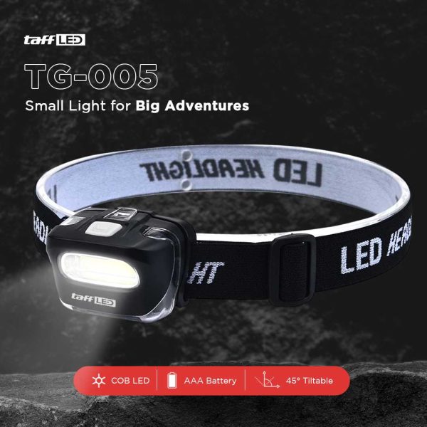 TaffLED Senter Kepala Headlamp COB LED - TG-005