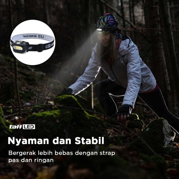 TaffLED Senter Kepala Headlamp COB LED - TG-005