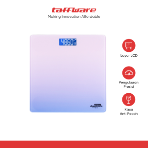 Taffware Digipounds Timbangan Badan Digital Scale Rechargeable 180kg - AR18