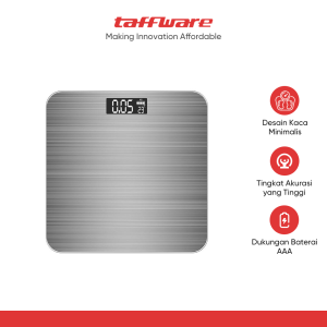 Taffware Digipounds Timbangan Badan Digital Scale Tempered Glass 180kg - CB510