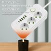 Taffware Stop Kontak 3 Plug 4 USB 1 USB Type C 10A 250V 2500W 2.1A - QL-1074U