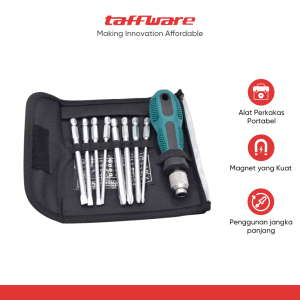 Taffware Obeng Set Reparasi Magnetic Head 9 in 1 - 2026