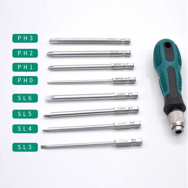 Taffware Obeng Set Reparasi Magnetic Head 9 in 1 - 2026