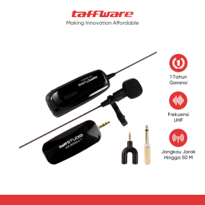 TaffSTUDIO UHF Wireless Lavalier Microphone Podcast Interview - HX-W002-L