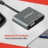 Taffware Video Adaptor 4 in 1 USB Type C to HDTV VGA PD Charging 4K - D87