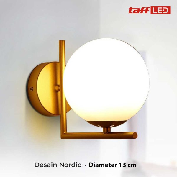TaffLED Fitting Lampu Dinding Wall Lamp Nordic Diameter 13cm - XD-2027