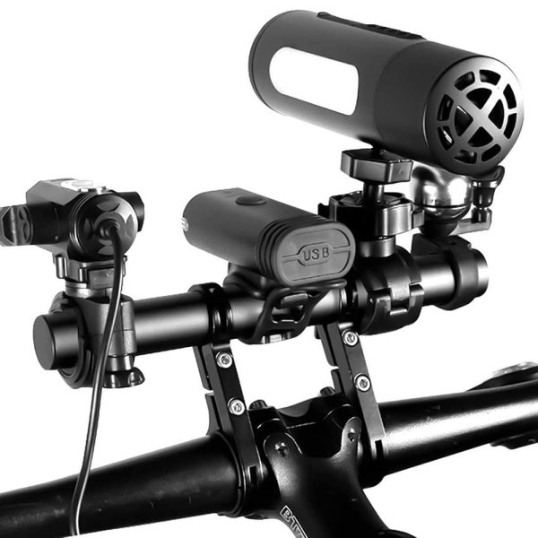 TaffSPORT Handlebar Extender Sepeda Braket Mount Aluminium 202mm - BTM31