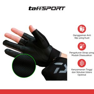 TaffSPORT Sarung Tangan Mancing Breathable Glove Half Finger 1 Pair - DW-GRTX