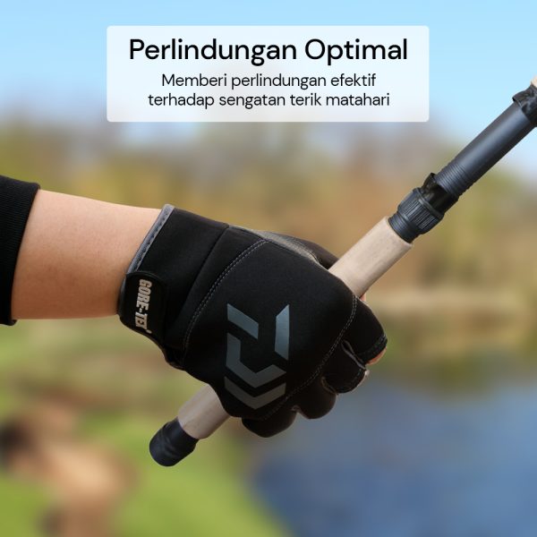 TaffSPORT Sarung Tangan Mancing Breathable Glove Half Finger 1 Pair - DW-GRTX