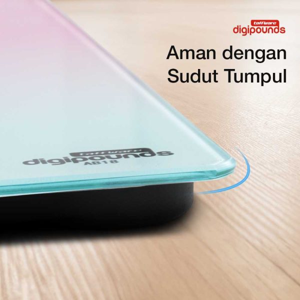 Taffware Digipounds Timbangan Badan Digital Scale Battery 180kg - AB18