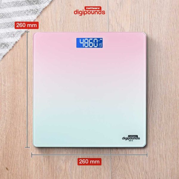 Taffware Digipounds Timbangan Badan Digital Scale Battery 180kg - AB18