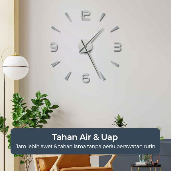 TaffHOME Jam Dinding Besar DIY Giant Wall Clock Quartz 90-100cm - DIY-104