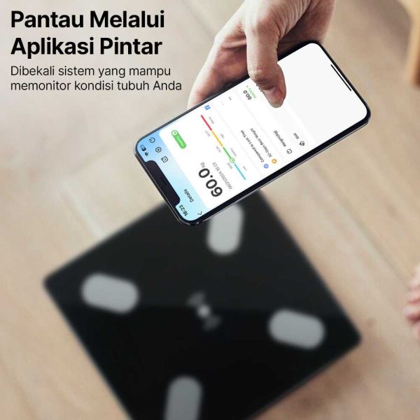 Taffware Digipounds Timbangan Badan Digital Scale BMI Smart App 180kg - ANT0217