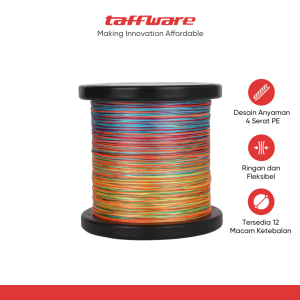 TaffSPORT Senar Tali Pancing 4 Braided Fishing Line Strong PE 300M - DM3