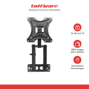 Taffware Bracket TV Telescopic VESA 200 x 200 for 32-55 Inch TV - X-400