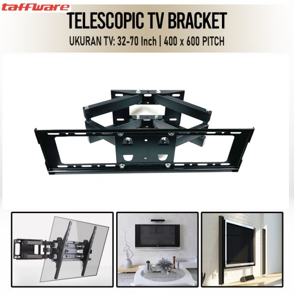 Taffware Bracket TV Telescopic VESA 400 x 600 for 32-70 Inch TV - CP502