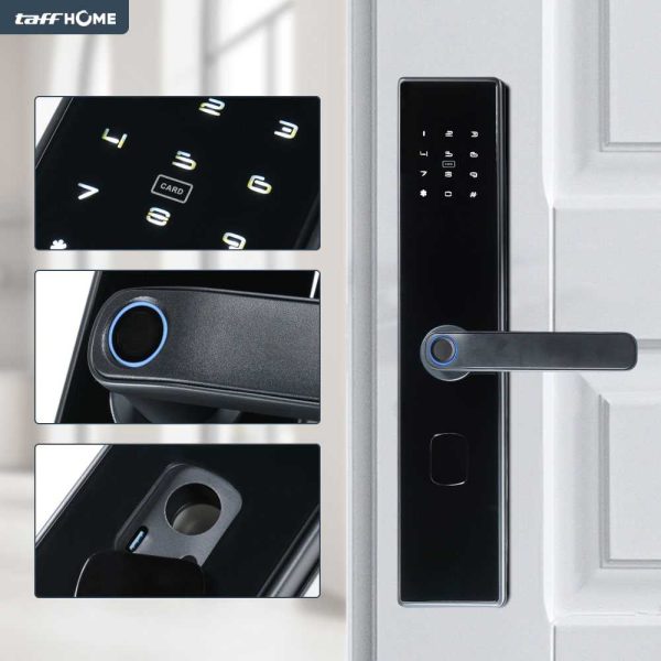 TaffHOME Smart Door Lock Fingerprint Password Bluetooth Card TTLock - B09TT