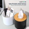 TaffHOME Kotak Tisu Kayu Multifungsi Wooden Tissue Box - ZJ003