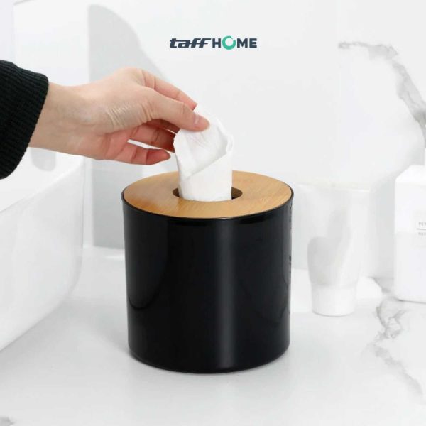 TaffHOME Kotak Tisu Kayu Multifungsi Wooden Tissue Box - ZJ003
