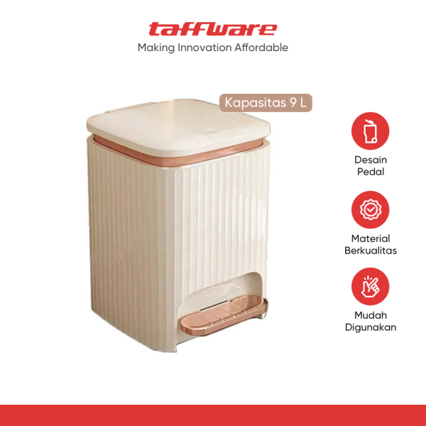 TaffHOME Tempat Tong Sampah Pedal Kaki Trash Bin - LQW22023
