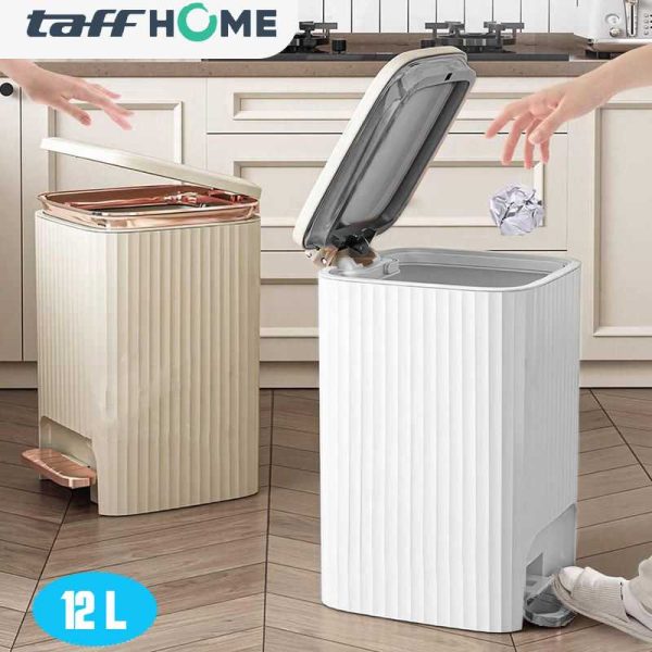 TaffHOME Tempat Tong Sampah Pedal Kaki Trash Bin - LQW22023