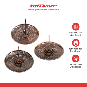 TaffHOME Tempat Dupa Stick Incense Holder Metal Plate - HS102