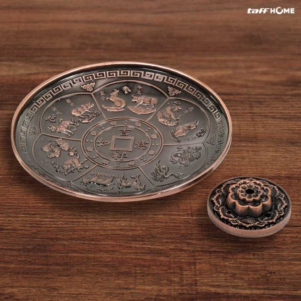 TaffHOME Tempat Dupa Stick Incense Holder Metal Plate - HS102