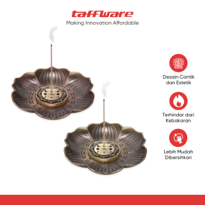 TaffHOME Tempat Dupa Plum Petal Incense Holder 9 Holes Zinc Alloy - XJ-9B