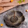 TaffHOME Tempat Dupa Plum Petal Incense Holder 9 Holes Zinc Alloy - XJ-9B