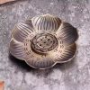 TaffHOME Tempat Dupa Plum Petal Incense Holder 9 Holes Zinc Alloy - XJ-9B
