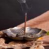 TaffHOME Tempat Dupa Plum Petal Incense Holder 9 Holes Zinc Alloy - XJ-9B