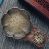 TaffHOME Tempat Dupa Plum Petal Incense Holder 9 Holes Zinc Alloy - XJ-9B