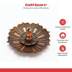 TaffHOME Tempat Dupa Lotus Gourd Incense Holder Zinc Alloy - YJ-A3