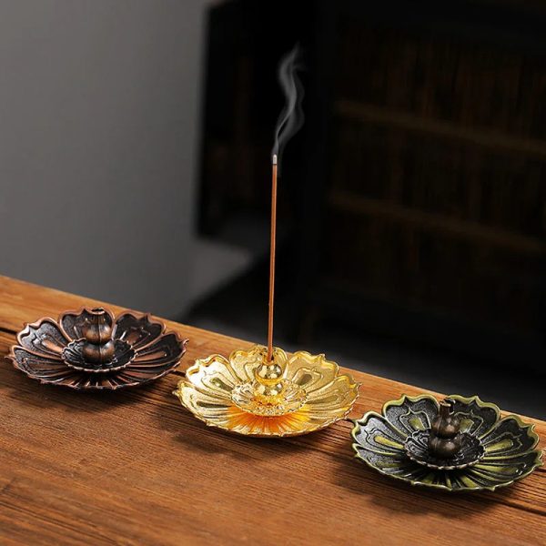 TaffHOME Tempat Dupa Lotus Gourd Incense Holder Zinc Alloy - YJ-A3