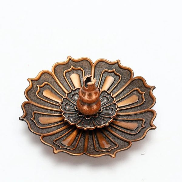 TaffHOME Tempat Dupa Lotus Gourd Incense Holder Zinc Alloy - YJ-A3