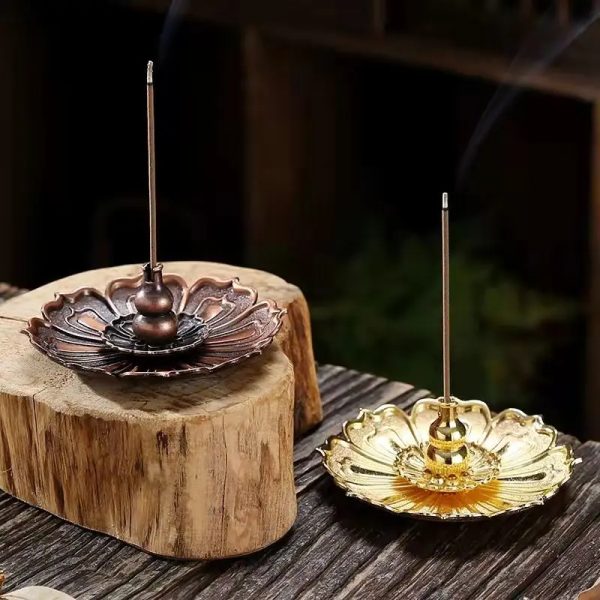 TaffHOME Tempat Dupa Lotus Gourd Incense Holder Zinc Alloy - YJ-A3