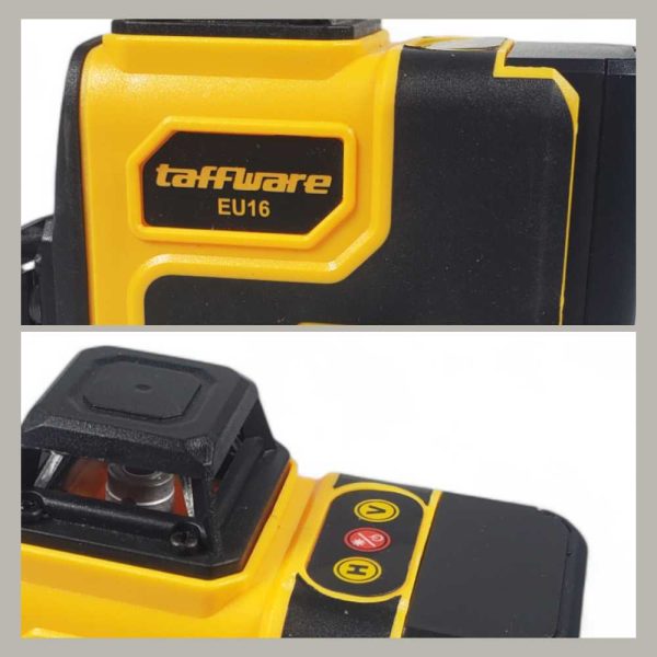 Taffware Laser Level Green Beam 16 Lines 4D Leveling Ground and Wall - EU16