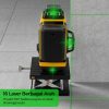 Taffware Laser Level Green Beam 16 Lines 4D Leveling Ground and Wall - EU16