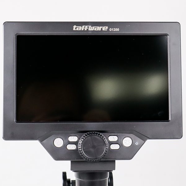 Taffware Mikroskop Digital 12MP 1200X Monitor 7 Inch with Metal Stand - G1200