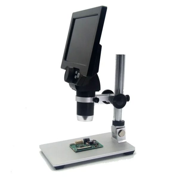 Taffware Mikroskop Digital 12MP 1200X Monitor 7 Inch with Metal Stand - G1200