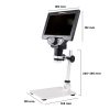 Taffware Mikroskop Digital 12MP 1200X Monitor 7 Inch with Metal Stand - G1200