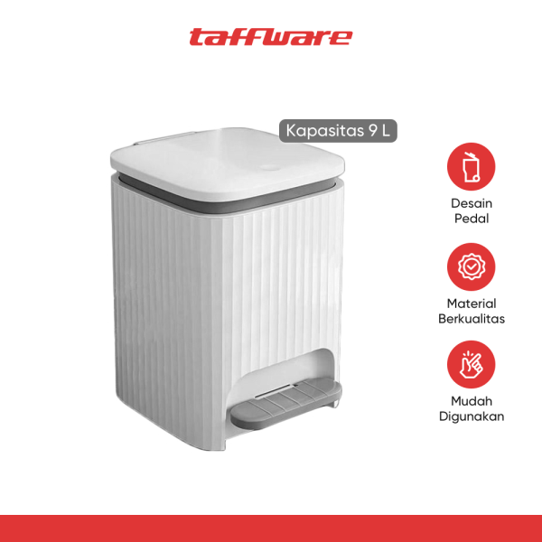 TaffHOME Tempat Tong Sampah Pedal Kaki Trash Bin - LQW22023