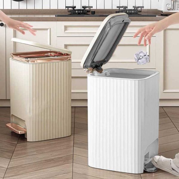 TaffHOME Tempat Tong Sampah Pedal Kaki Trash Bin - LQW22023