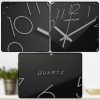 TaffHOME Jam Dinding Bulat Quartz Indoor Wall Clock Round Shape 29cm - MS30