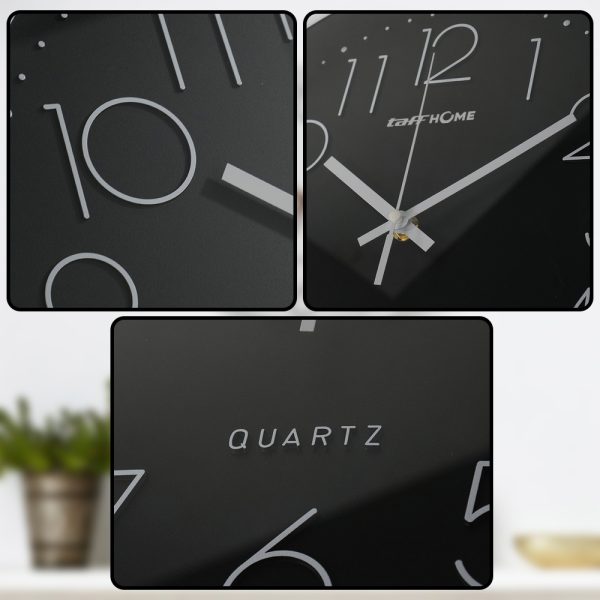 TaffHOME Jam Dinding Bulat Quartz Indoor Wall Clock Round Shape 29cm - MS30